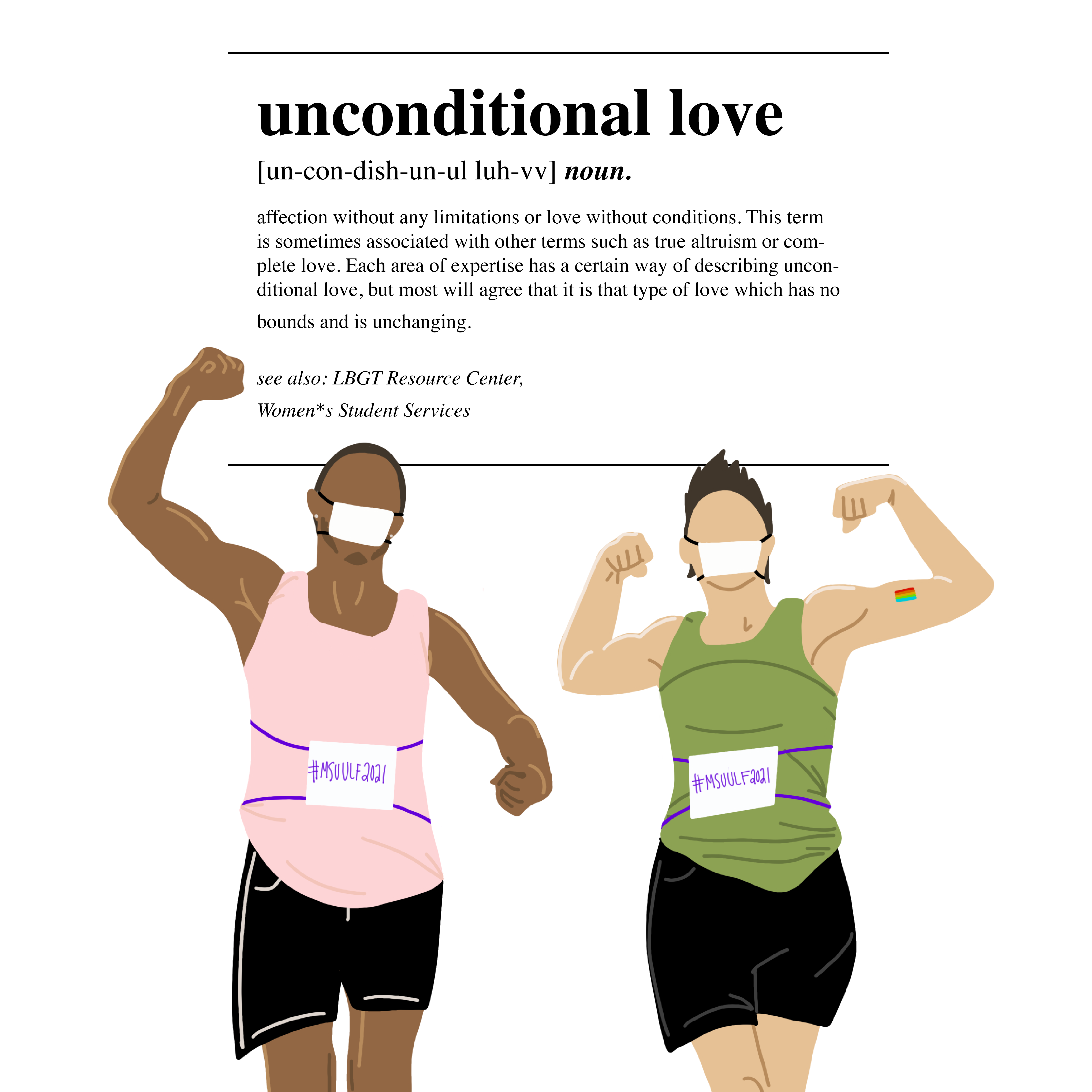 Unconditional Love 5k graphic image